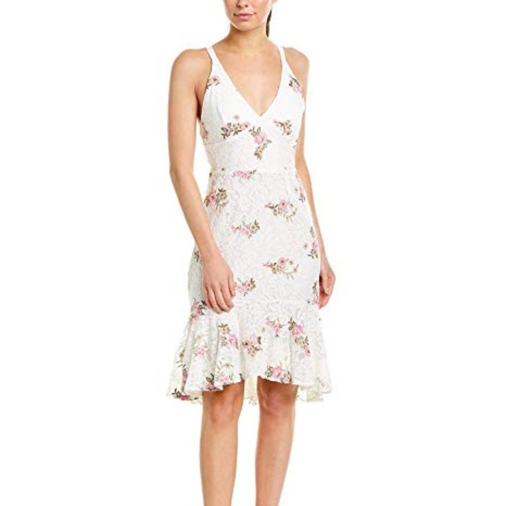 NWT $109 WAYF Ferrara Ivory White Lace Dress S 6 8